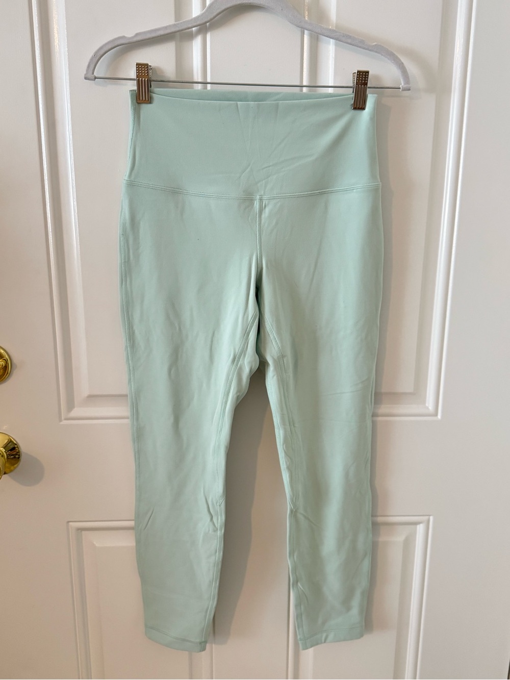 Lululemon High-Waist Active Leggings in Mint / Seafoam Green